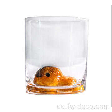 Personalisierte runde Glaswasser -Trinkgläser set